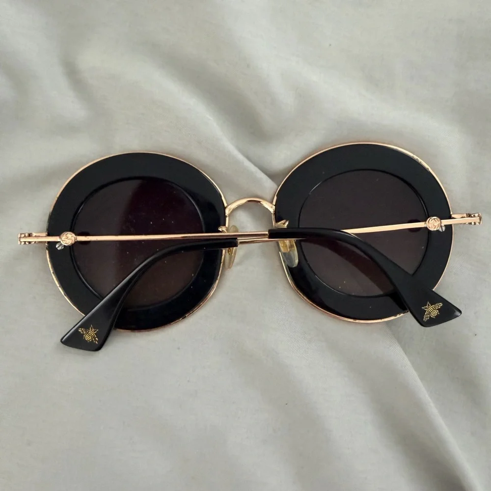 Gucci L’Aveugle Par Amour Round Sunglasses